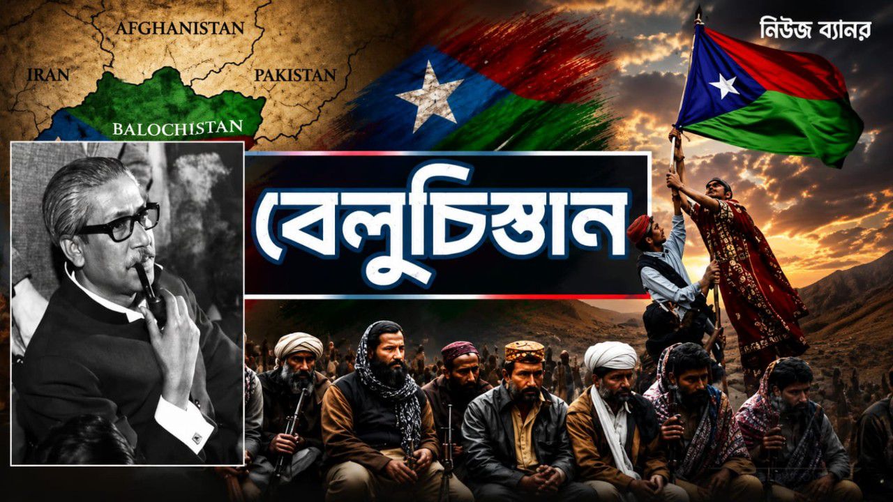 “শেখ মুজিবের পথ ধরো, বেলুচিস্তান স্বাধীন করো!”— উত্তাল বেলুচিস্তানে পাকিস্তানের বিরুদ্ধে স্বাধীনতার চূড়ান্ত ঘোষণা;