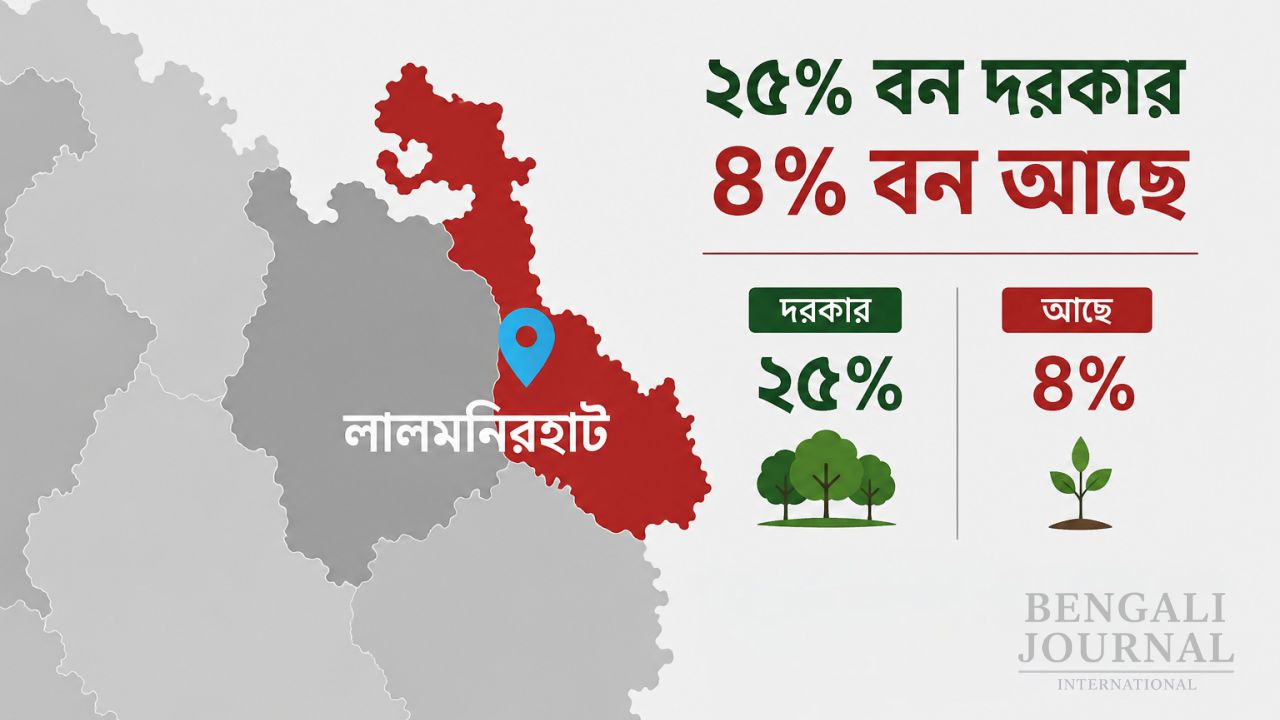 ২৫ বনের জায়গায় ৪, চরম ঝুঁকির মুখে তিস্তাবাসী